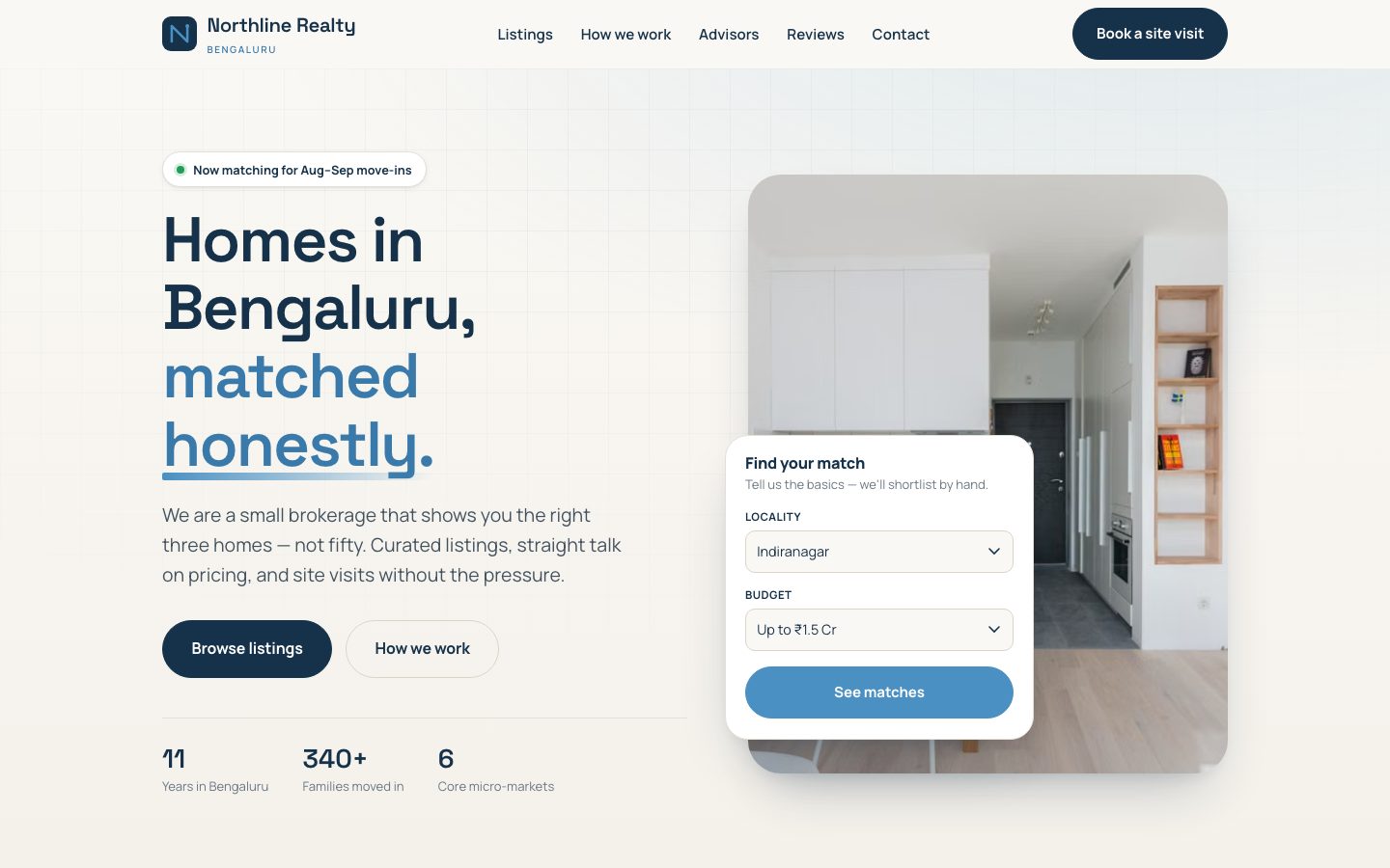 Northline Realty — Boutique Brokerage website built by The Close Studio